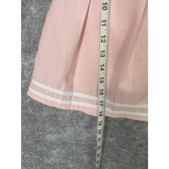 Disney Girls Pink Pleated Duffy The Bear Skirt Size Medium Stripe Lined - Picture 6 of 10